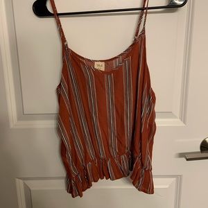 Peplum tank top